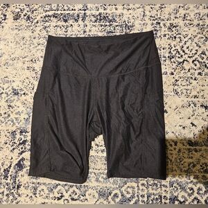 Black Moisture-Wicking Bike Shorts with Elastic Waistband